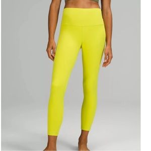 Lululemon Align High-Rise Pant 25" Yellow Serpentine size 12